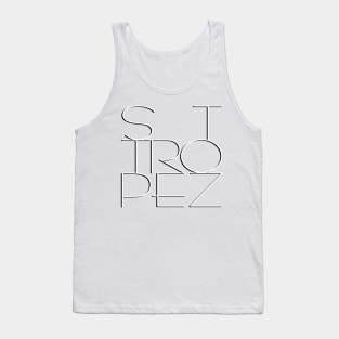 St. Tropez, le Provence,  in shadow text Tank Top